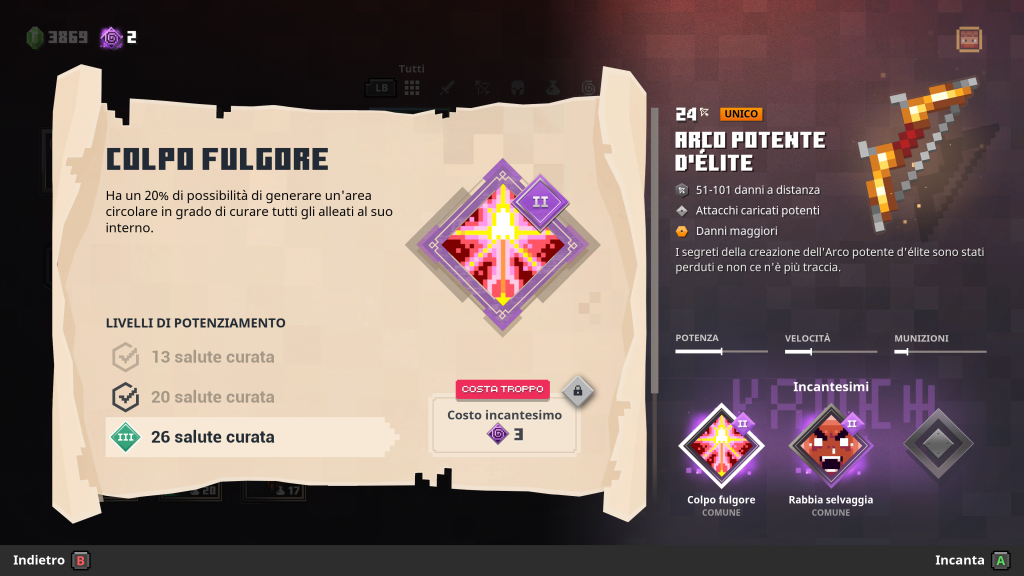 Minecraft Dungeons Potenziamenti
