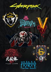 cyberpunk 2077 graffiti gang wallpaper