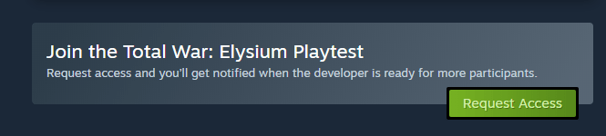 Valve Playstest Total War Elysium