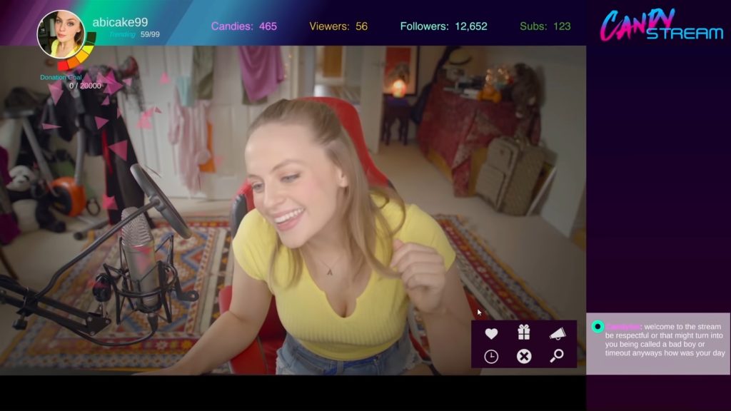 Gamer Girl mod di twitch FMV Game
