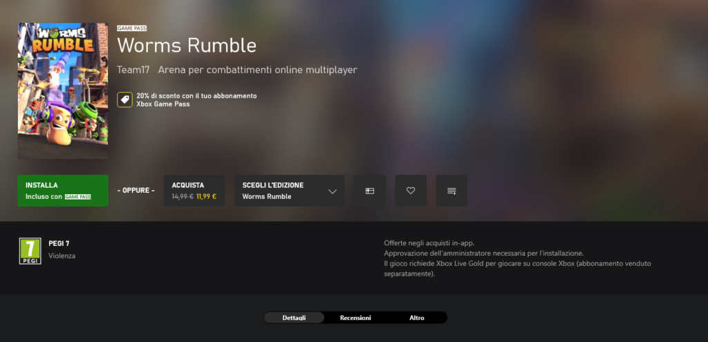 Worms Rumble Xbox Game Pass Day ONE