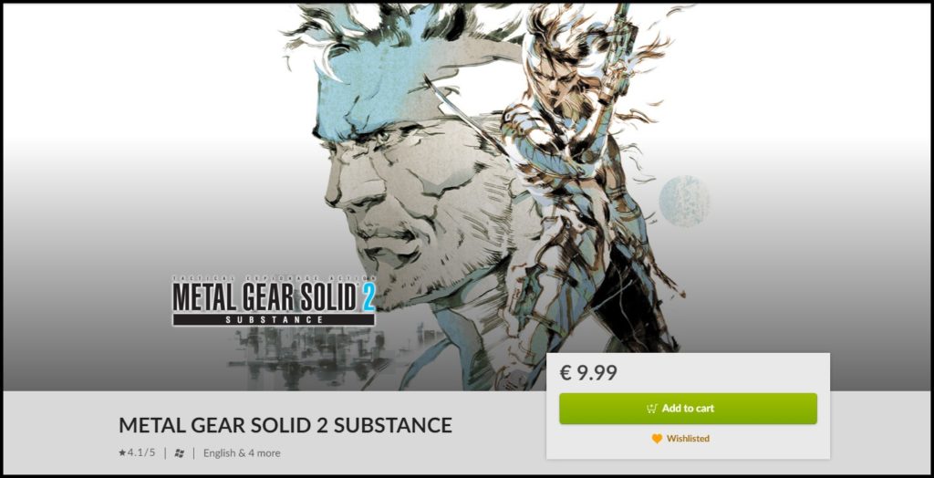Metal Gear Solid 2 Substance
