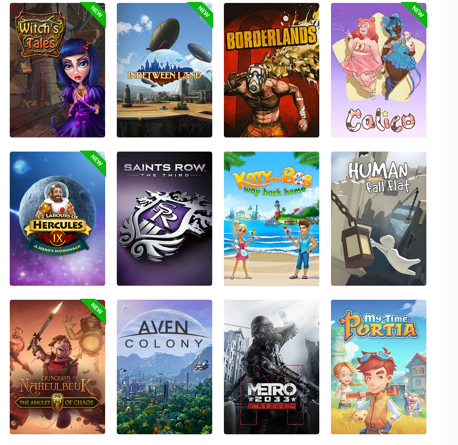 Alcuni videogiochi presenti nel catalogo ANdroid Samsung tv