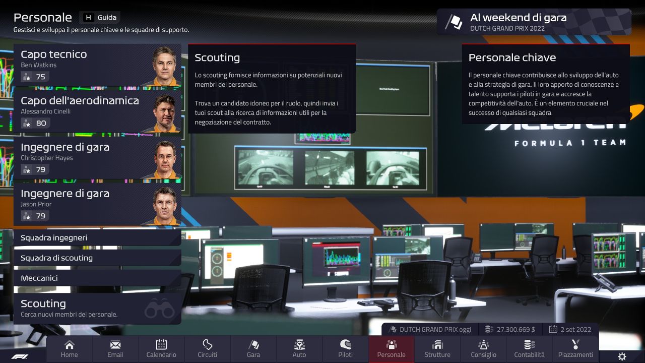 F1 Manager 2022 - Pagina personale