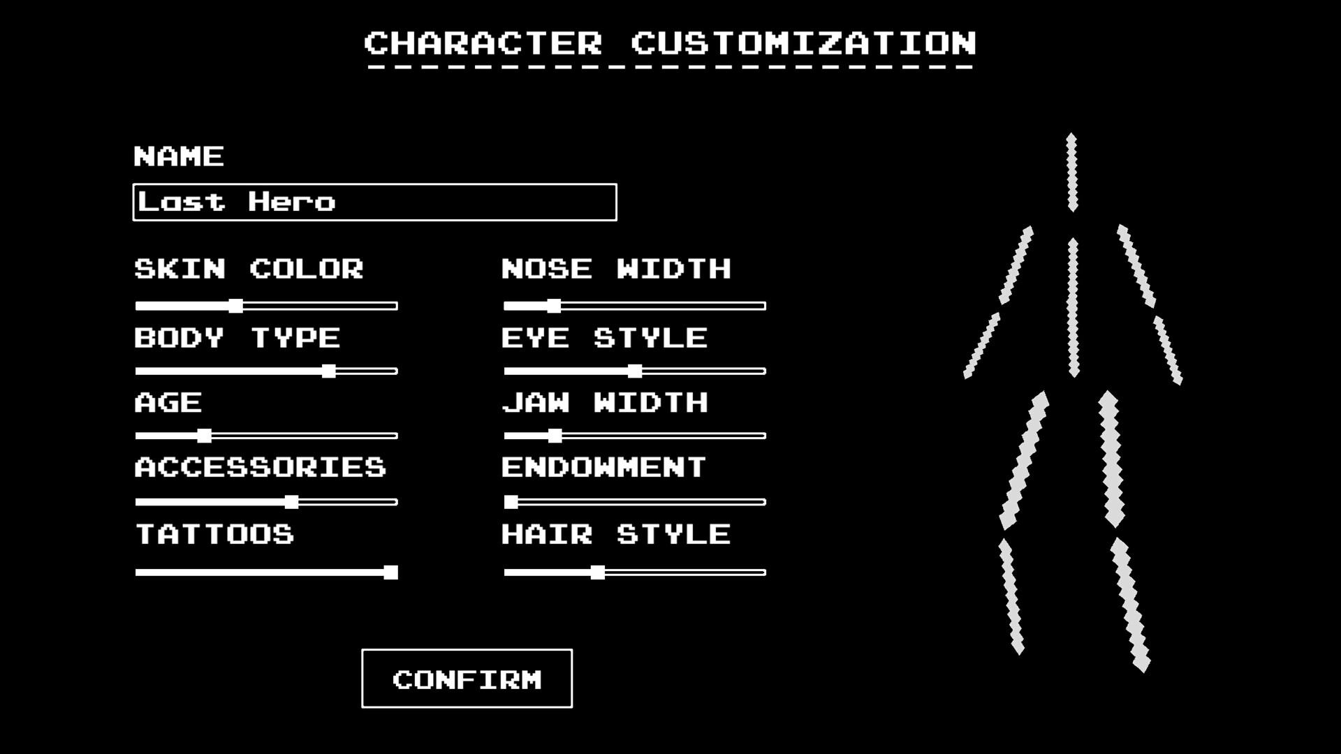 Creazione del Personaggio altamente personalizzabile come in Dark Souls