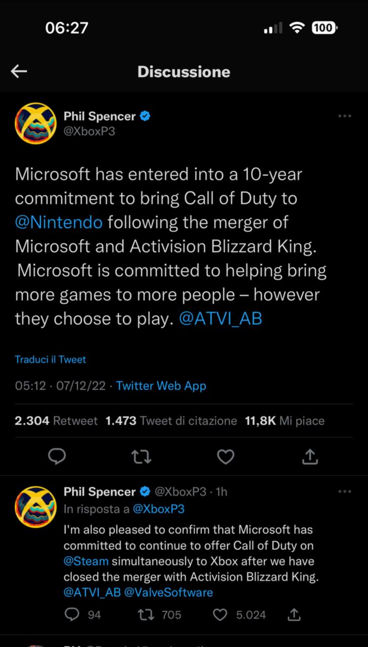 Phil Spencer Call of Duty Nintendo Switch