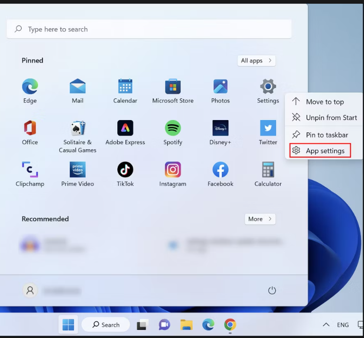 COme riparare e ripristinare il crash di windows per le app di Default