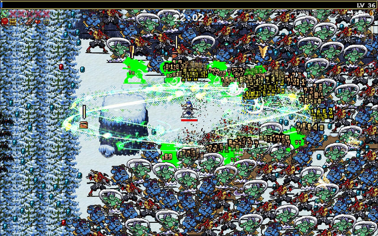 vampire survivors ghiaccio e neve