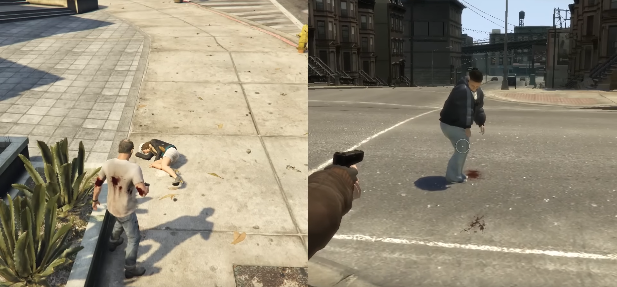 GTA IV vs GTA V sistema di sparare