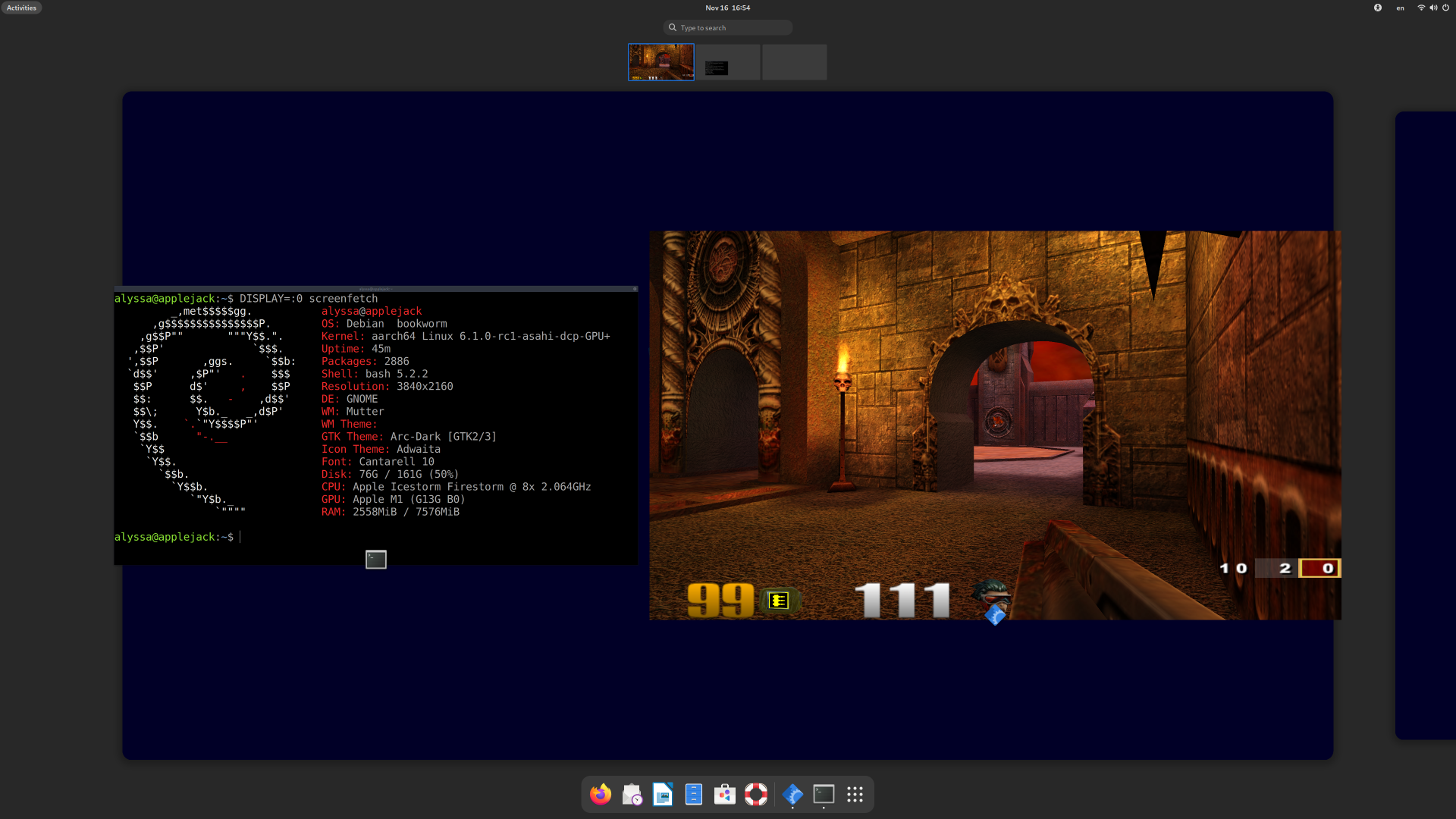 Quake 3 Asahi Linux