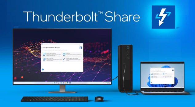 Intel svela la nuova tecnologia Thunderbolt Share: sincronizzazione e controllo tra due PC con un'unica tastiera e mouse