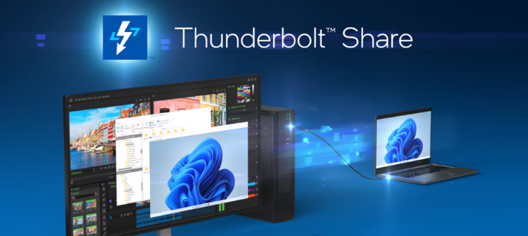 Intel svela la nuova tecnologia Thunderbolt Share: sincronizzazione e controllo tra due PC con un'unica tastiera e mouse