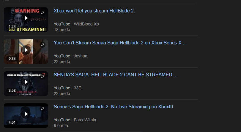 Senua's Saga: Hellblade 2 non permette lo Streaming da Xbox