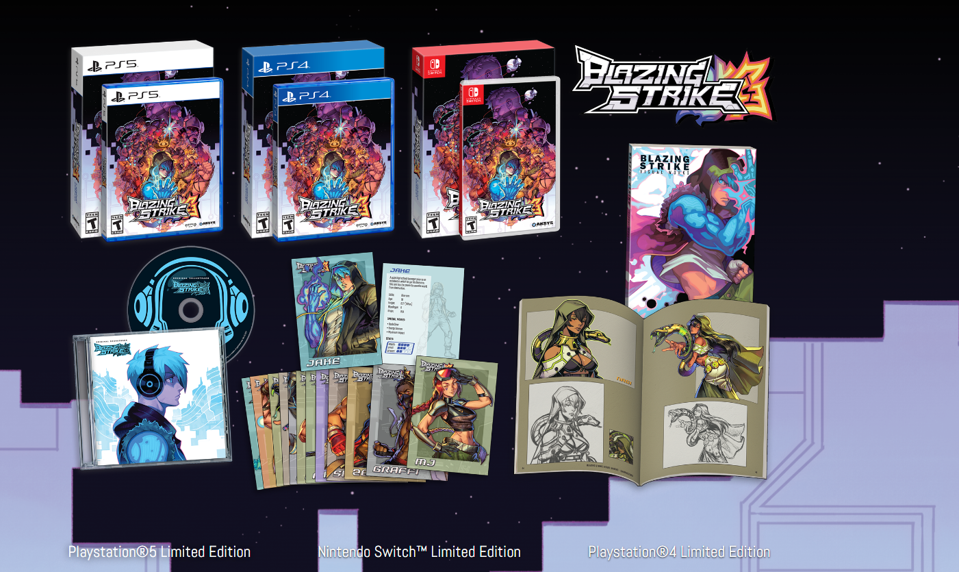 Blazing Strike Playstation 5 Playstation 4 nintendo Switch Limited Edition