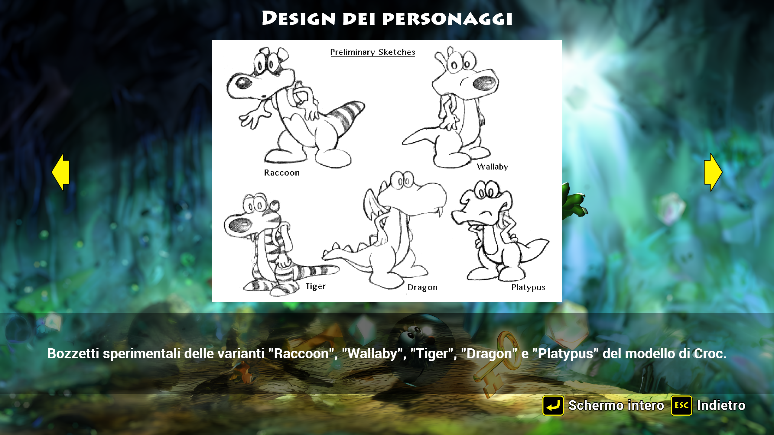 Croc Legend of the Gobbos Remastered crocpedia