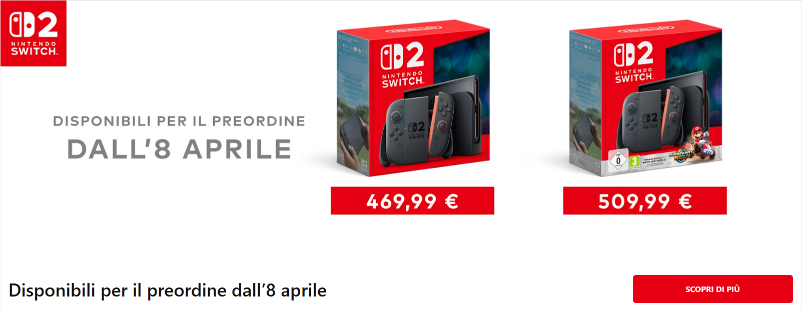 Prezzo e Data di Uscita Nintendo Switch 2
