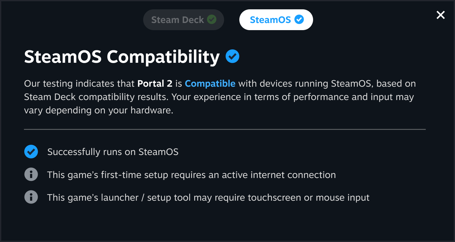SteamOS compatibility