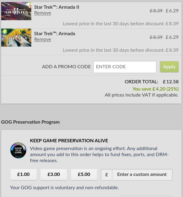 GOG donation