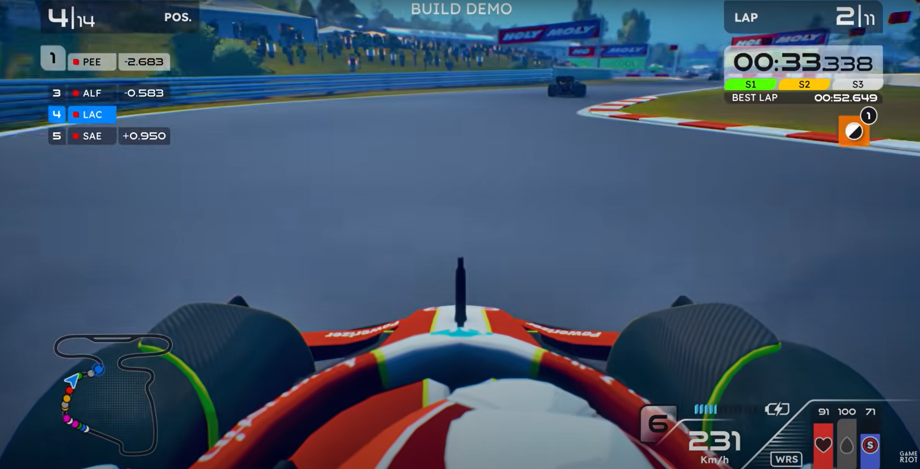 Formula Legends 3DClouds cockpit view