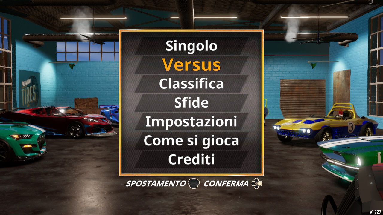 Fast and Furious Arcade Edition Recensione Menu di gioco