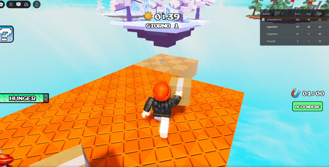 Un Blocco - One Block il Nuovo gioco di Roblox