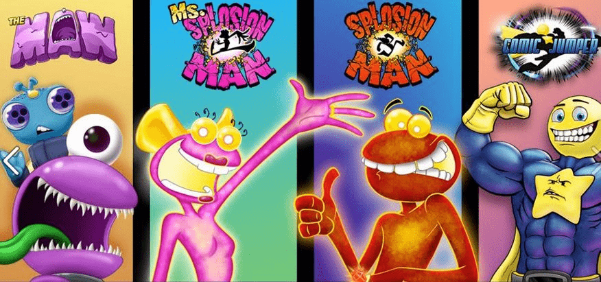 Twisted Pixel - The maw - Splosion man - comic Jump - meta - microsoft